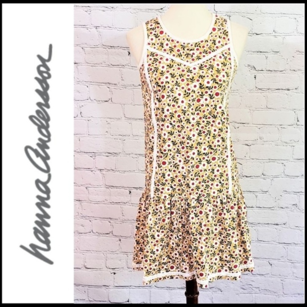 HANNA ANDERSSON Girls' Cotton Poppy Sun Dress, 12 - Picture 1 of 5
